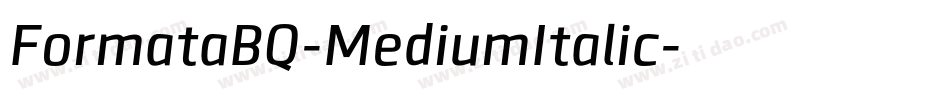 FormataBQ-MediumItalic字体转换