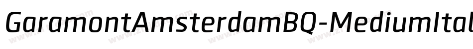 GaramontAmsterdamBQ-MediumItalic字体转换