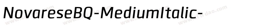 NovareseBQ-MediumItalic字体转换