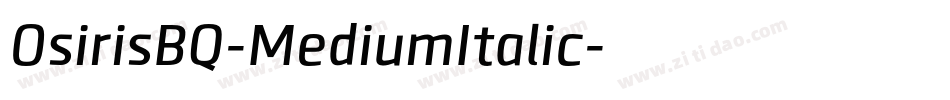 OsirisBQ-MediumItalic字体转换
