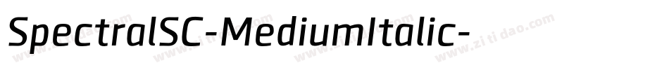 SpectralSC-MediumItalic字体转换