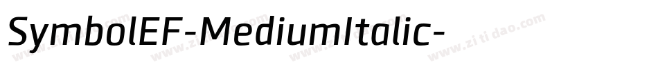SymbolEF-MediumItalic字体转换