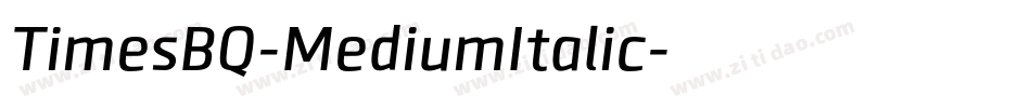 TimesBQ-MediumItalic字体转换