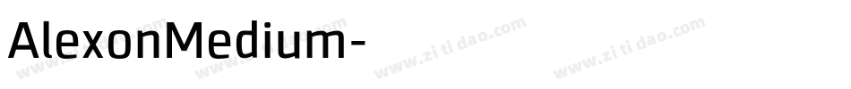 AlexonMedium字体转换