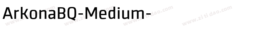 ArkonaBQ-Medium字体转换