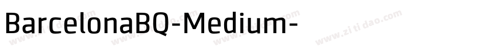 BarcelonaBQ-Medium字体转换