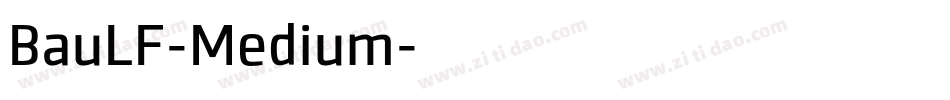 BauLF-Medium字体转换