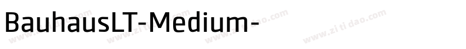 BauhausLT-Medium字体转换