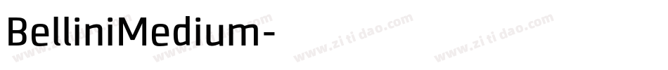 BelliniMedium字体转换