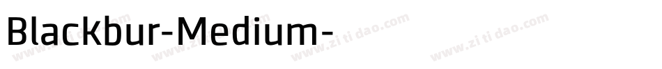 Blackbur-Medium字体转换