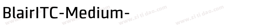 BlairITC-Medium字体转换