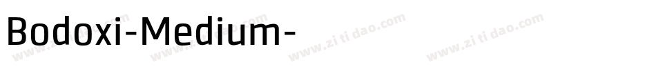 Bodoxi-Medium字体转换