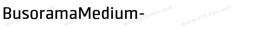BusoramaMedium字体转换