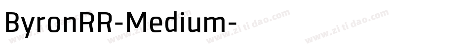 ByronRR-Medium字体转换