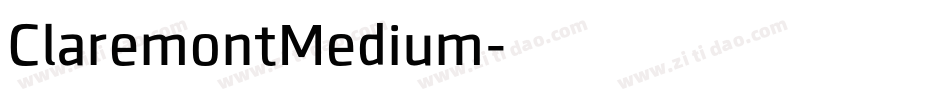 ClaremontMedium字体转换