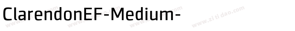 ClarendonEF-Medium字体转换