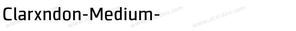 Clarxndon-Medium字体转换