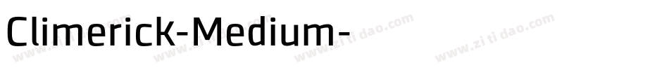 Climerick-Medium字体转换