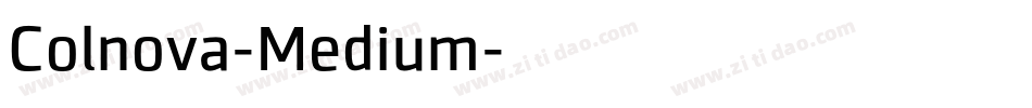 Colnova-Medium字体转换