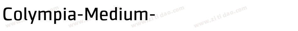 Colympia-Medium字体转换