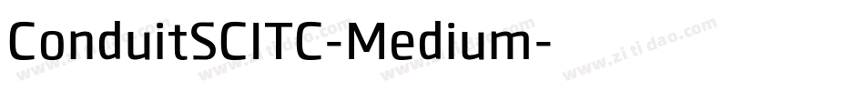 ConduitSCITC-Medium字体转换