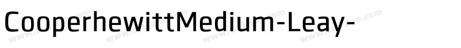 CooperhewittMedium-Leay字体转换