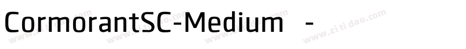 CormorantSC-Medium生成器字体转换