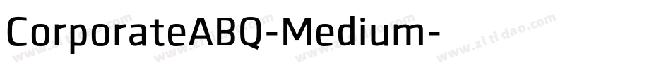 CorporateABQ-Medium字体转换