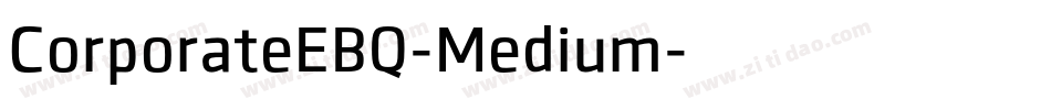 CorporateEBQ-Medium字体转换