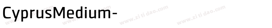 CyprusMedium字体转换
