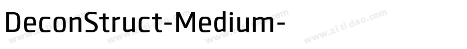 DeconStruct-Medium字体转换