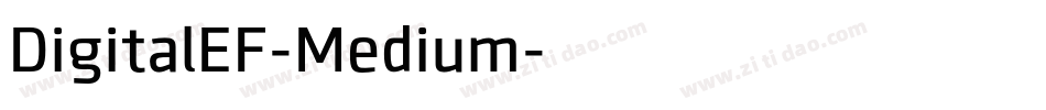 DigitalEF-Medium字体转换