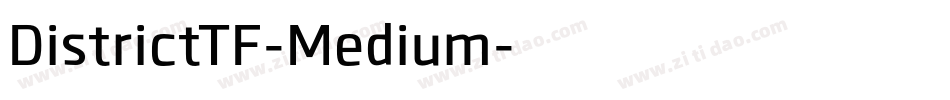 DistrictTF-Medium字体转换
