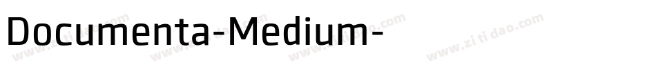Documenta-Medium字体转换