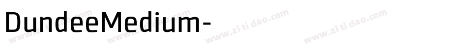 DundeeMedium字体转换