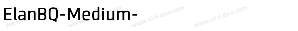 ElanBQ-Medium字体转换