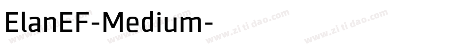 ElanEF-Medium字体转换