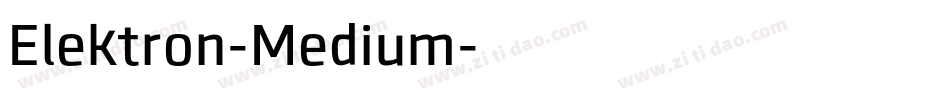 Elektron-Medium字体转换