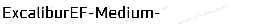 ExcaliburEF-Medium字体转换