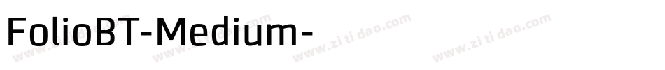 FolioBT-Medium字体转换