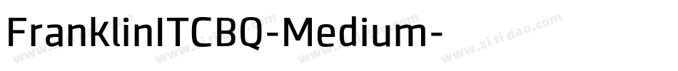 FranklinITCBQ-Medium字体转换