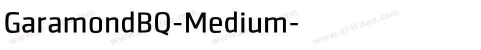 GaramondBQ-Medium字体转换