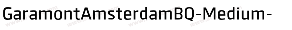 GaramontAmsterdamBQ-Medium字体转换