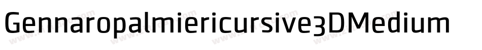 Gennaropalmiericursive3DMedium-Roxe字体转换
