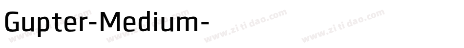 Gupter-Medium字体转换
