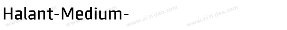 Halant-Medium字体转换