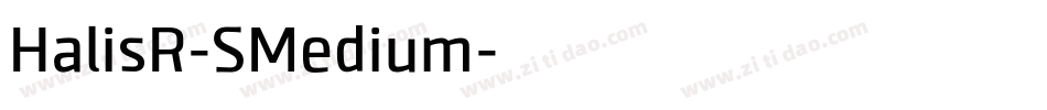 HalisR-SMedium字体转换