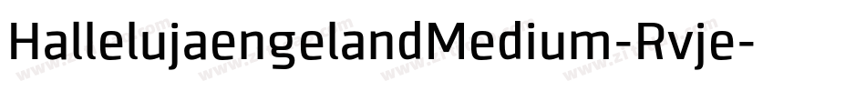 HallelujaengelandMedium-Rvje字体转换