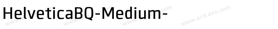 HelveticaBQ-Medium字体转换