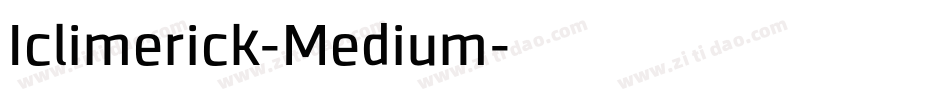 Iclimerick-Medium字体转换